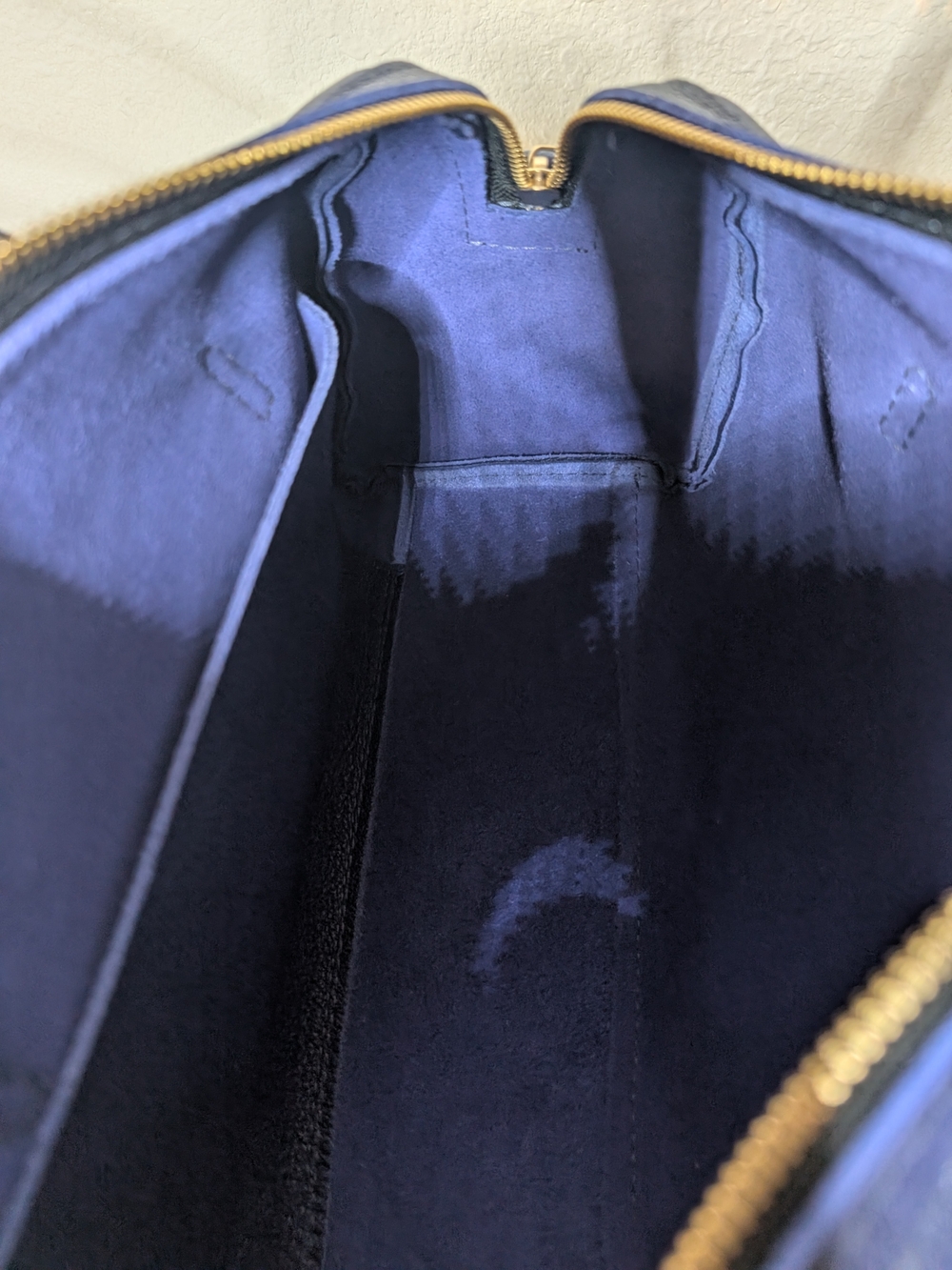 Portland Leather Sloan Doctor Bag, Oversized, Cobalt Blue, Pebbled Leather - Picture 8 of 10